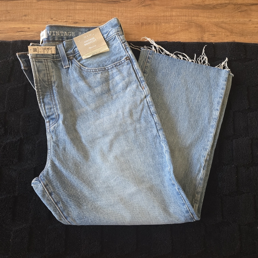 Vintage Bootcut Jeans in Harewood Wash 36 X 30